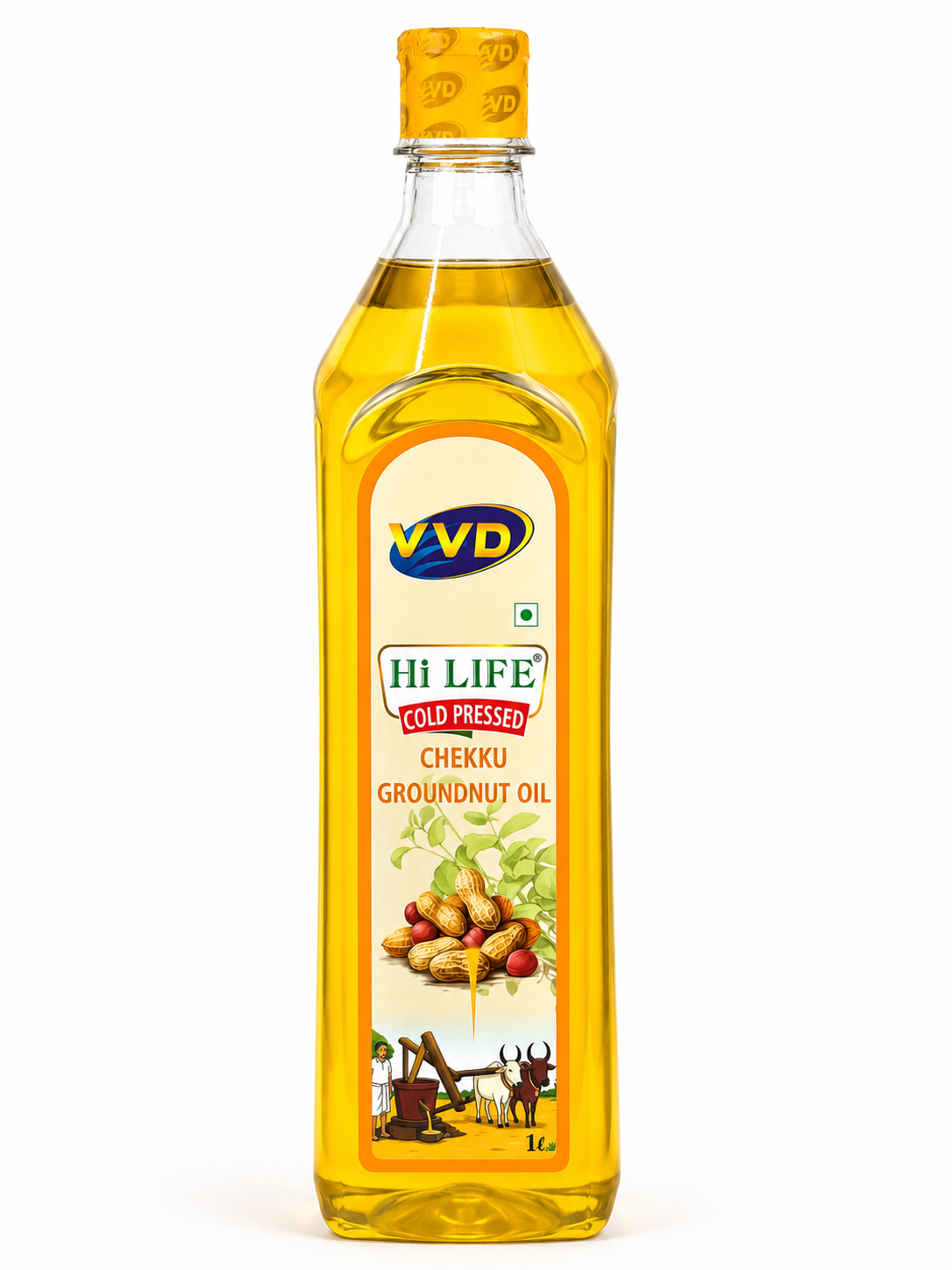 VVD HI LIFE Cold Pressed Chekku Groundnut Oil 1L