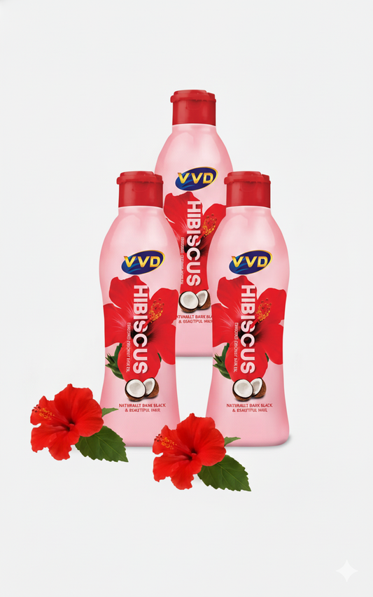 VVD Hibiscus Coconut Hair Oil 50ml (Pack of 3) - VVD & Sons Pvt. Ltd.