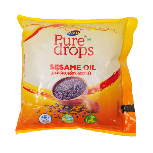 VVD Pure Drops Cold Pressed Gingelly Oil - VVD & Sons Pvt. Ltd.