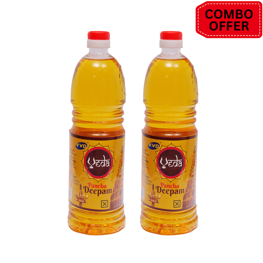 VVD Veda Lamp Oil - 450 ML Bottle (Pack of 2) - VVD & Sons Pvt. Ltd.