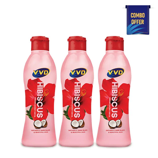 VVD Hibiscus Coconut Hair Oil 50ml (Pack of 3) - VVD & Sons Pvt. Ltd.