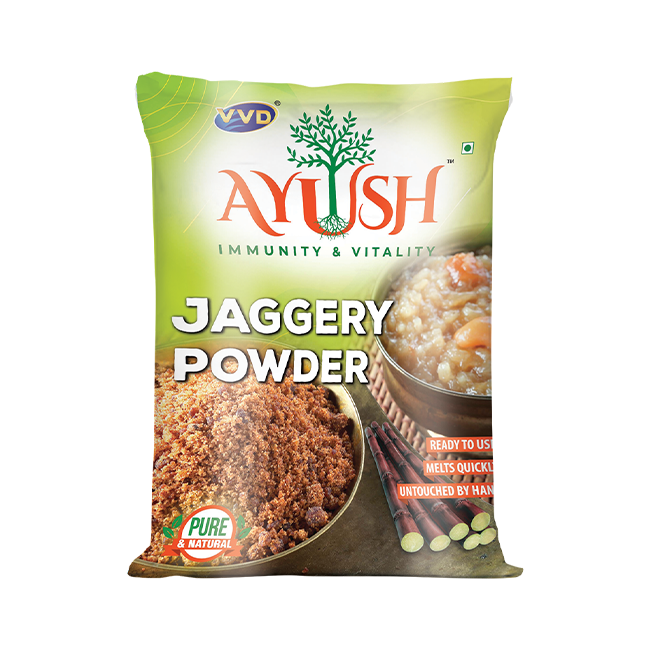VVD Ayush Jaggery Powder - VVD & Sons Pvt. Ltd.