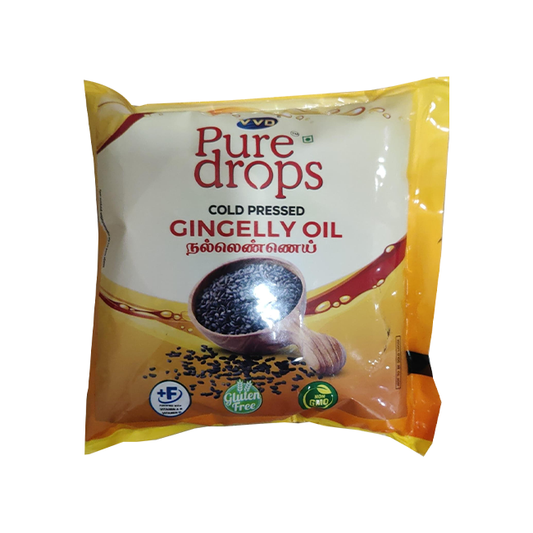 VVD Pure Drops Cold Pressed Gingelly Oil - VVD & Sons Pvt. Ltd.