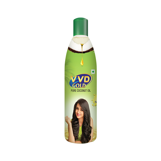 VVD Gold Pure Coconut Hair Oil - Bottle - VVD & Sons Pvt. Ltd.
