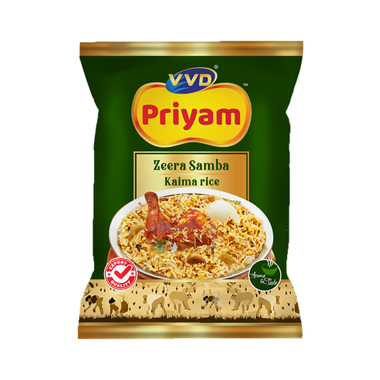 VVD Priyam Zeeraga Samba Rice - 1 KG - VVD & Sons Pvt. Ltd.