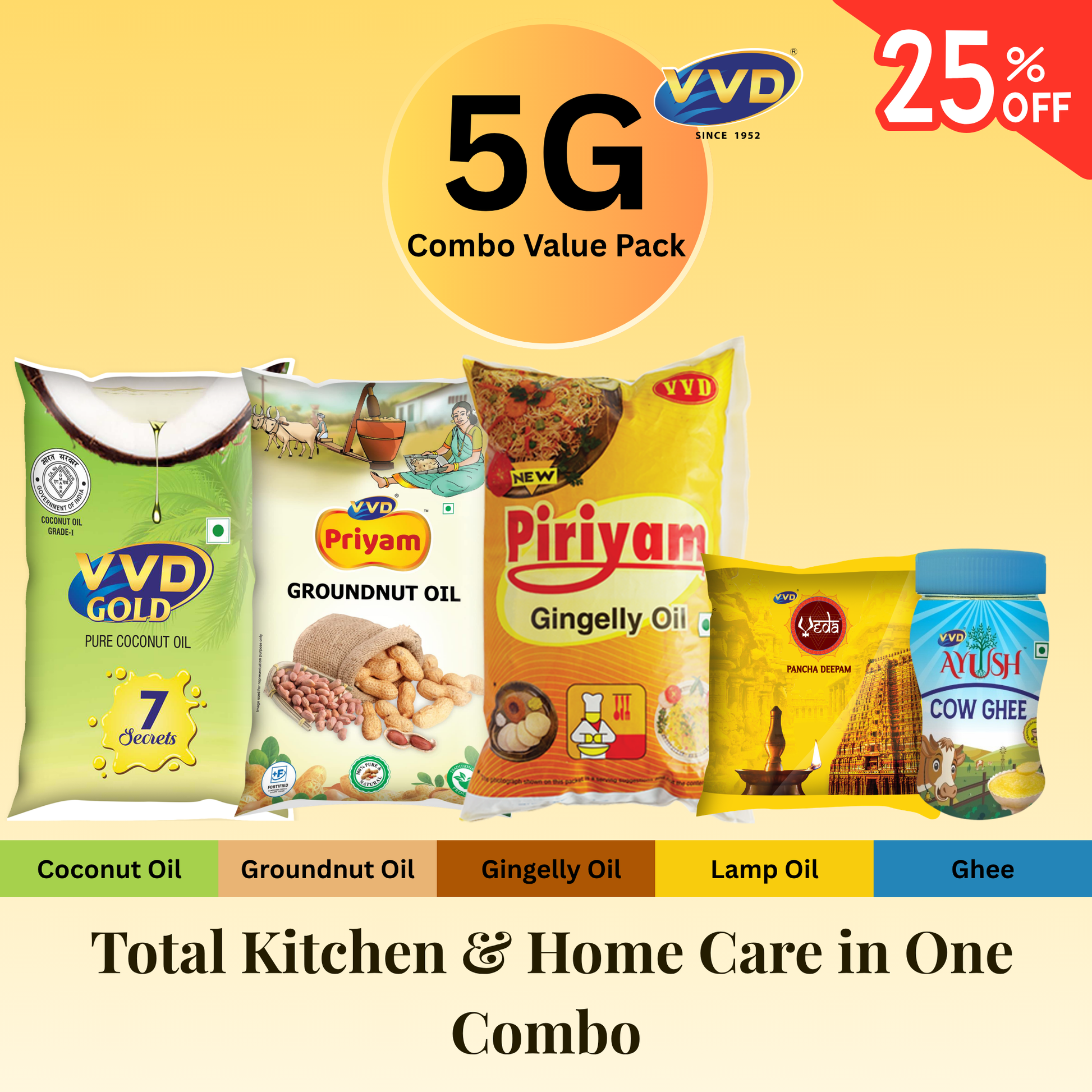 5G Combo Value Pack | Total Kitchen & Home Care in One Combo - VVD & Sons Pvt. Ltd.