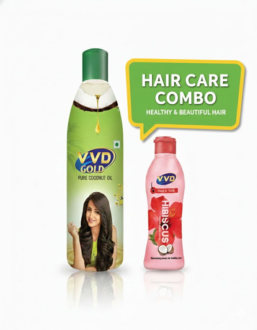 VVD Hair Care Combo (VVD Hair oil 400ml+50ml Hibiscus Oil) - VVD & Sons Pvt. Ltd.