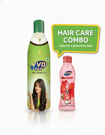 VVD Hair Care Combo (VVD Hair oil 400ml+50ml Hibiscus Oil) - VVD & Sons Pvt. Ltd.