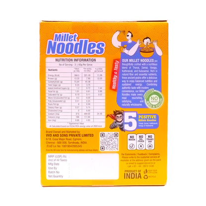 VVD Millet Noodles Schezwan Masala | No Maida Noodles | 94% Multi Millet Blend
