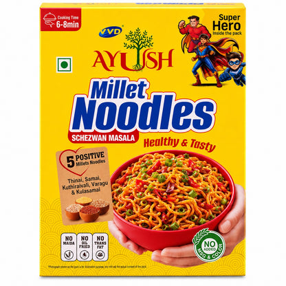 VVD Millet Noodles Schezwan Masala | No Maida Noodles | 94% Multi Millet Blend