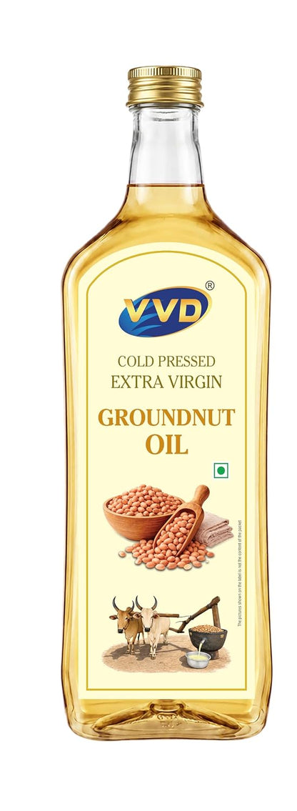 VVD Cold Pressed Groundnut Oil 750ml | Pure, Unrefined & Naturally Filtered - VVD & Sons Pvt. Ltd.