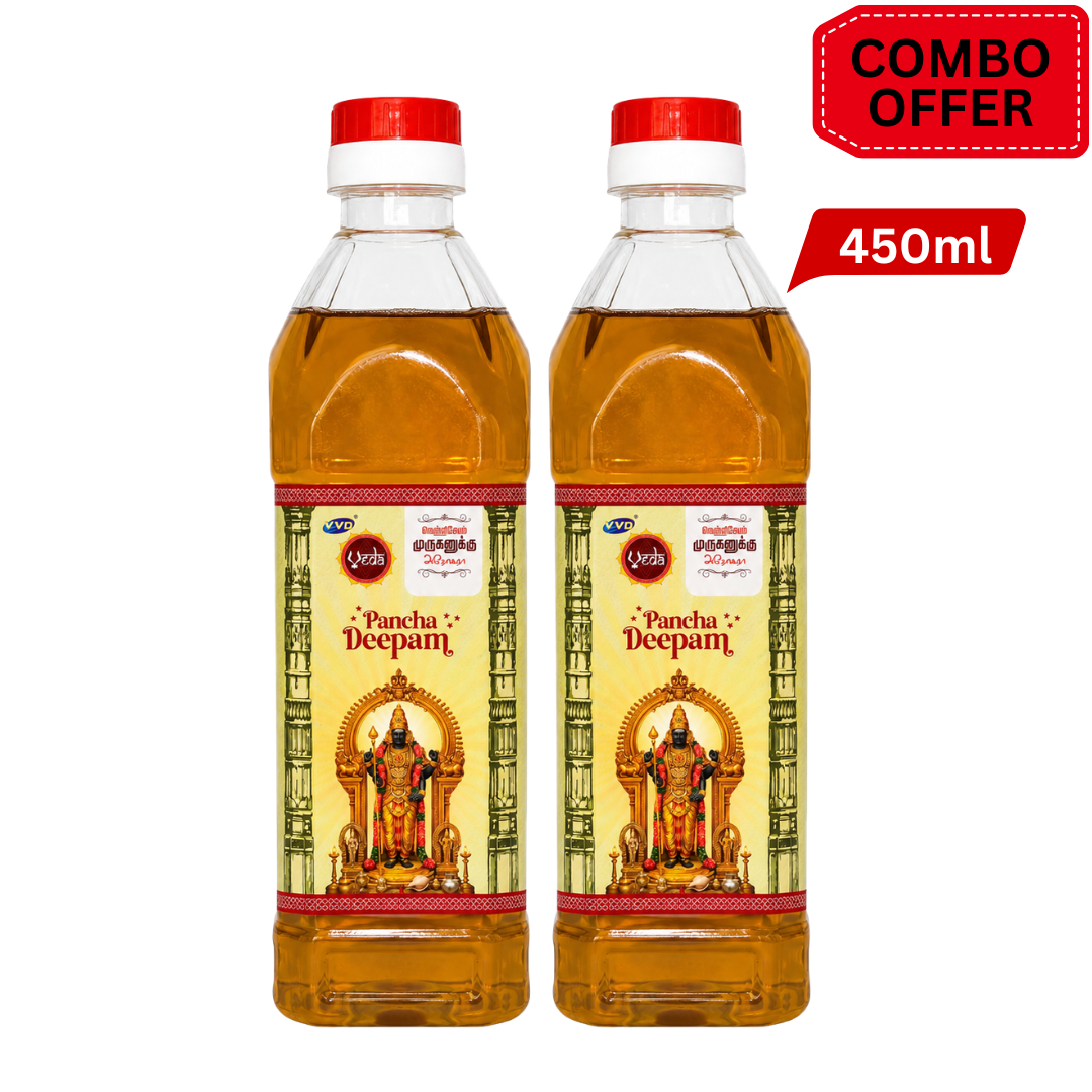 VVD Veda Lamp Oil - 450 ML Bottle (Pack of 2) - VVD & Sons Pvt. Ltd.