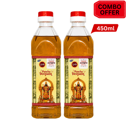 VVD Veda Lamp Oil - 450 ML Bottle (Pack of 2) - VVD & Sons Pvt. Ltd.
