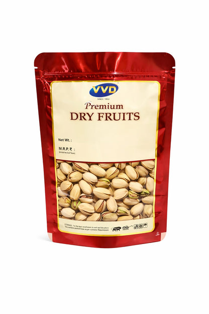 VVD Salted Pistachio with shell 100g Pack - VVD & Sons Pvt. Ltd.