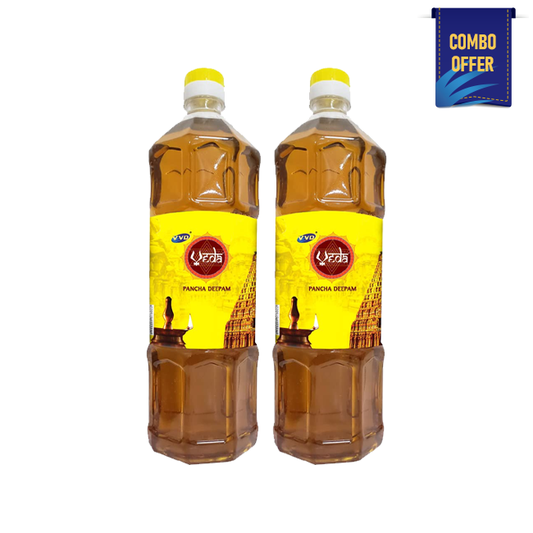 VVD Veda Lamp Oil - 900 ML Bottle (Pack of 2)