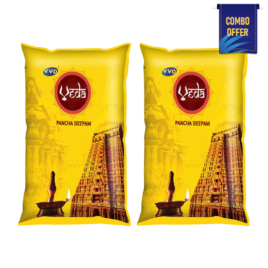 VVD Veda Lamp Oil - 900 ML Pouch (Pack of 2)